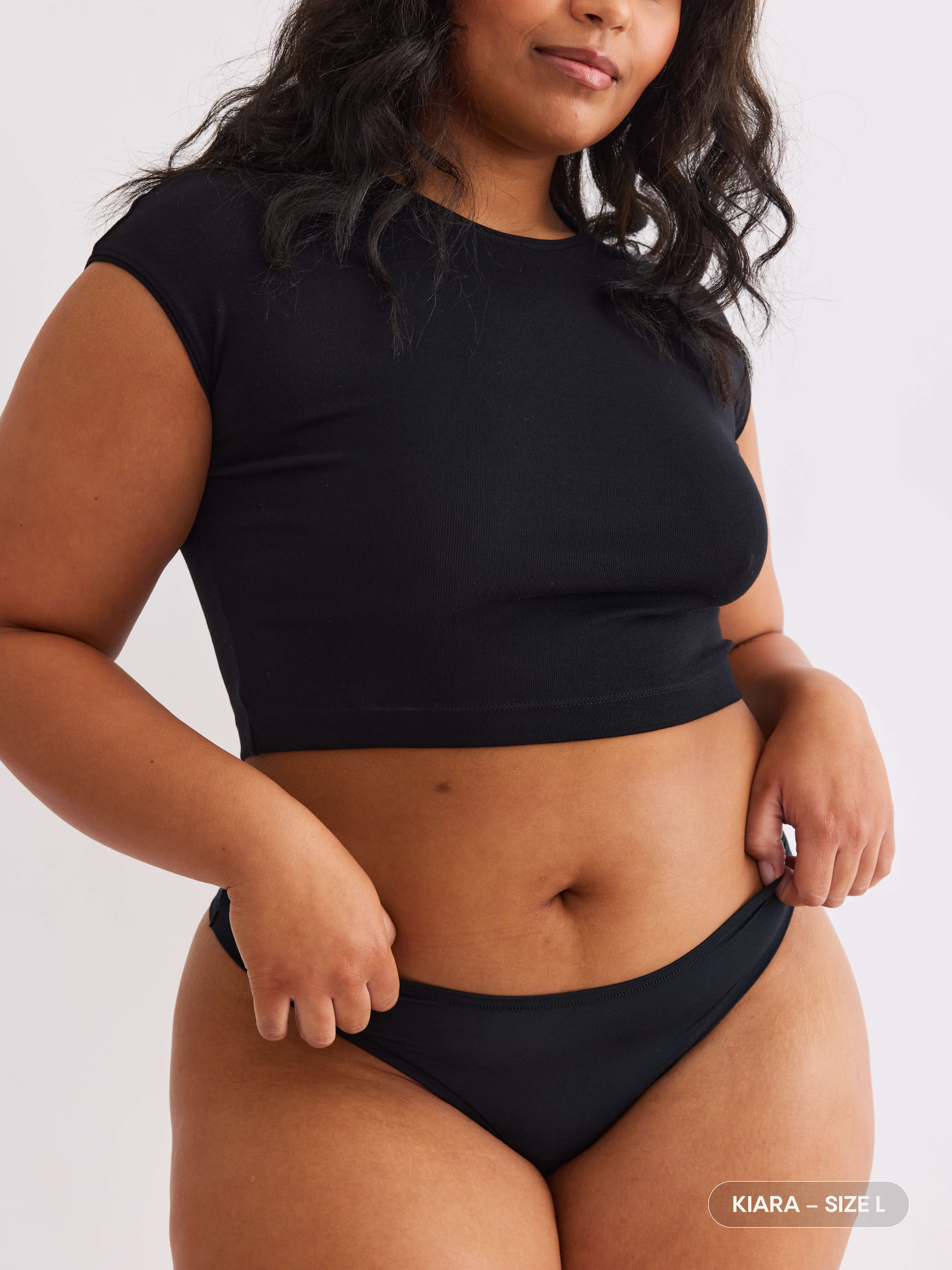 Vesper thong underwear front on model B