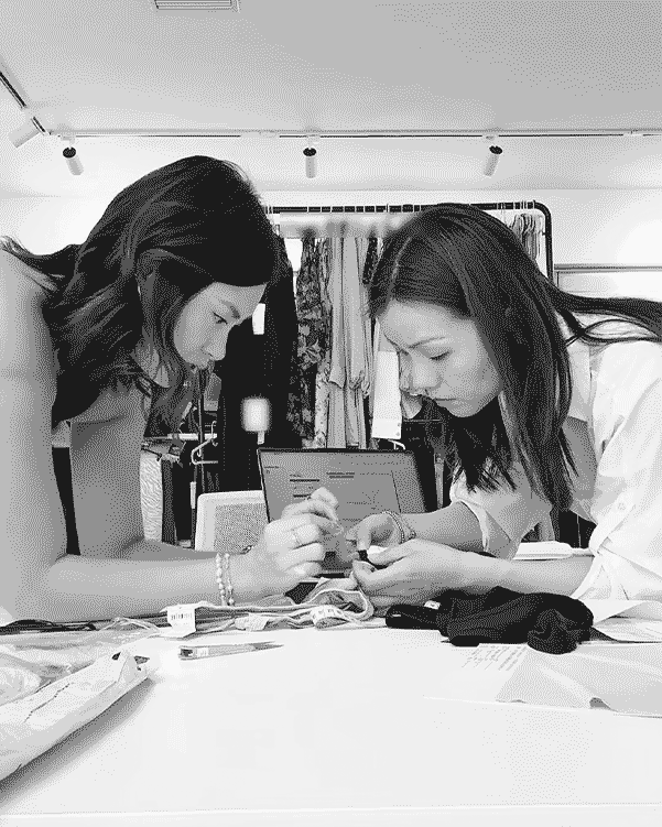 women testing fabrics while researching what makes the best sustainable underwear for women 